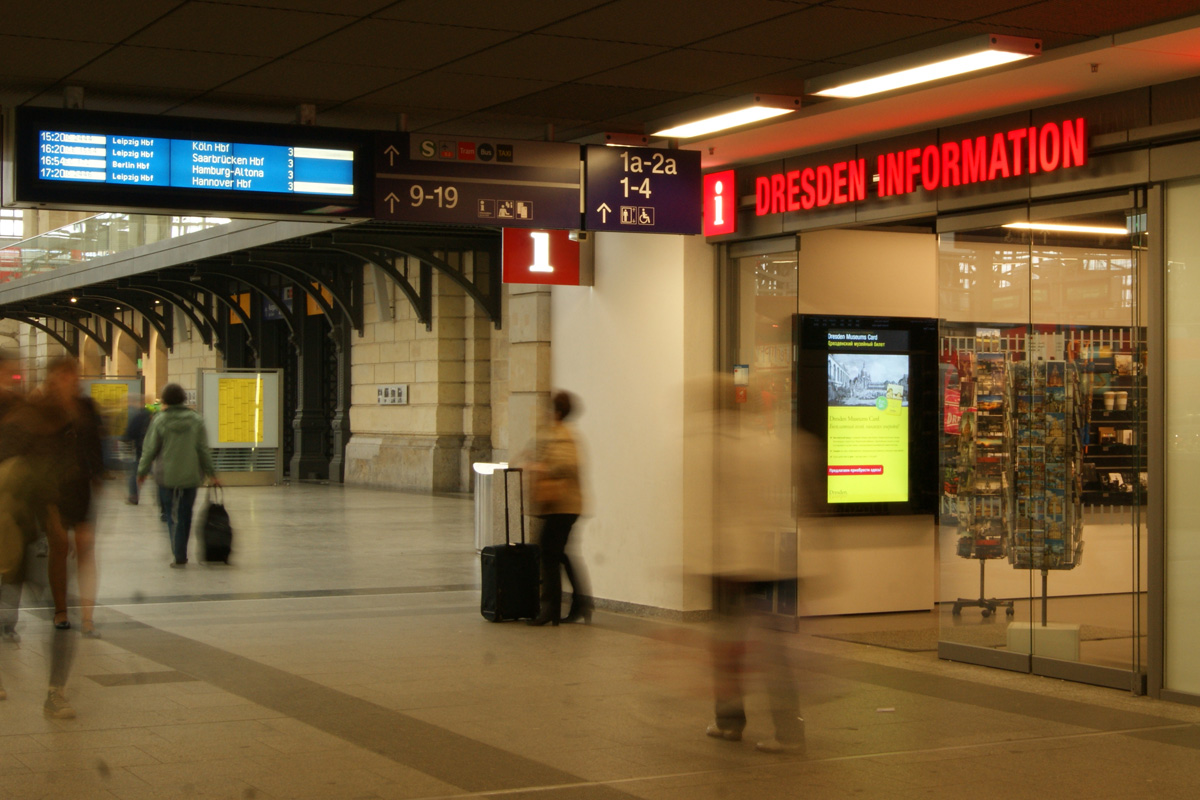 der Dresden Information im Hauptbahnhof Dresden Gutschein