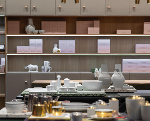 Auslage im Meissen Signature Store an der Frauenkirche